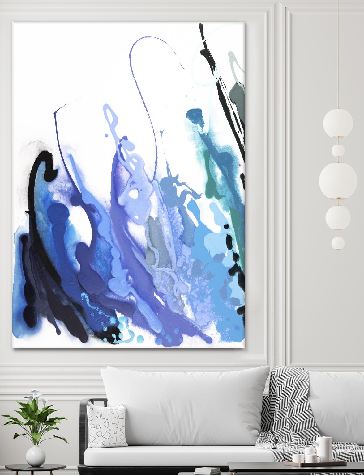 Reaching for the Sky by Joan Marie on GIANT ART - purple abstract