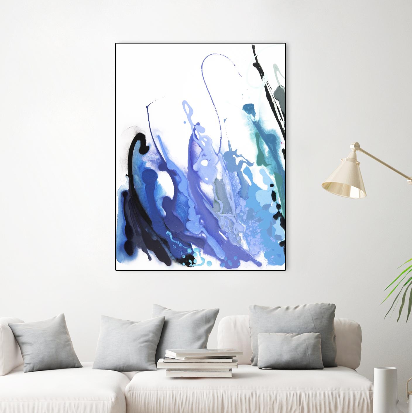 Reaching for the Sky by Joan Marie on GIANT ART - purple abstract