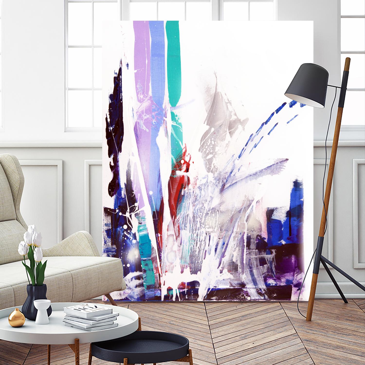 Orca by Joan Marie on GIANT ART - blue abstract