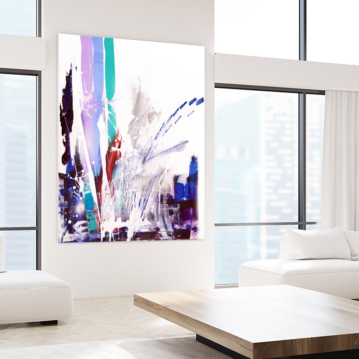 Orca by Joan Marie on GIANT ART - blue abstract