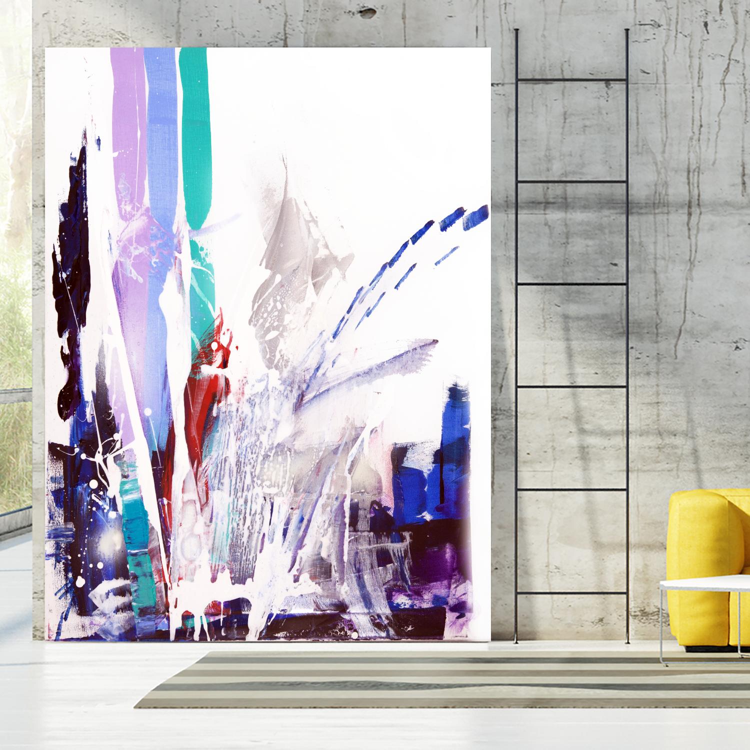 Orca by Joan Marie on GIANT ART - blue abstract