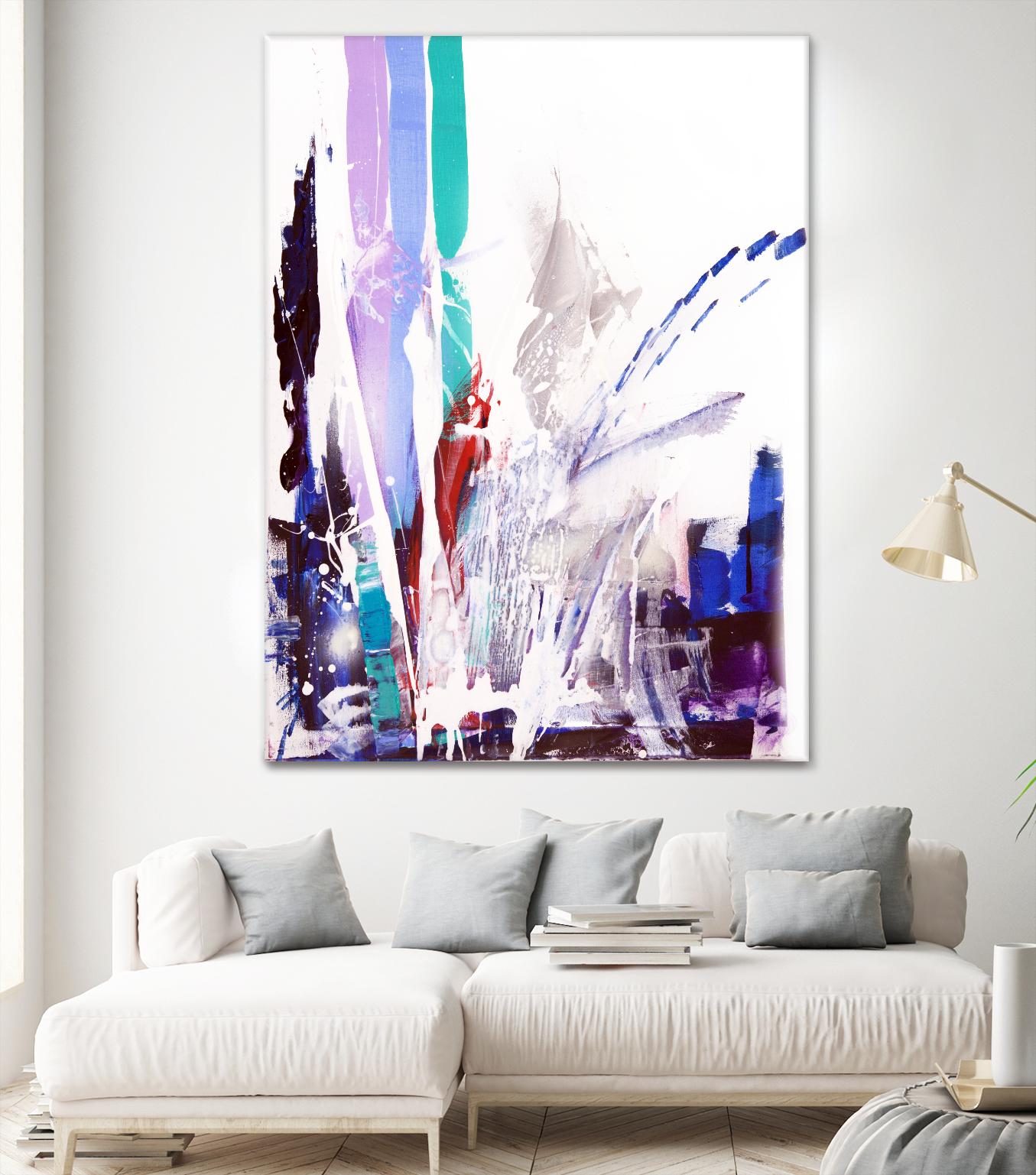 Orca by Joan Marie on GIANT ART - blue abstract