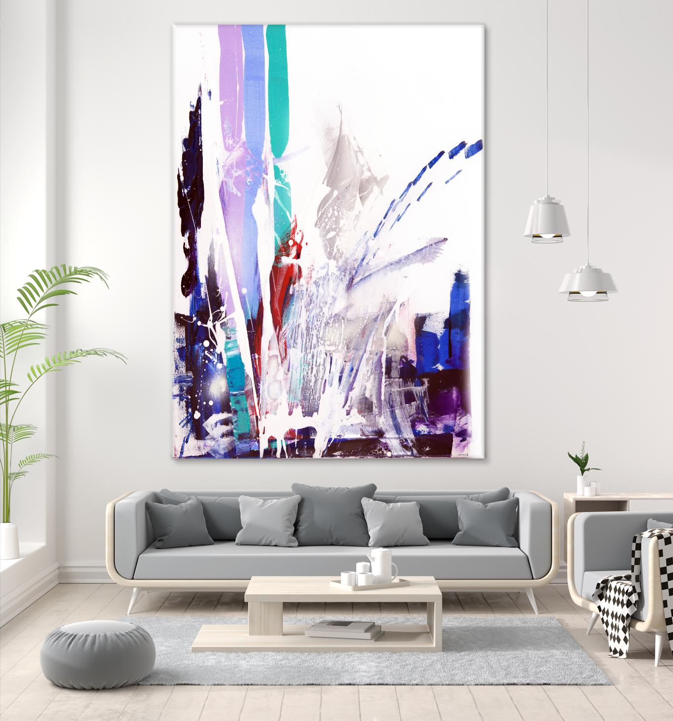 Orca by Joan Marie on GIANT ART - blue abstract