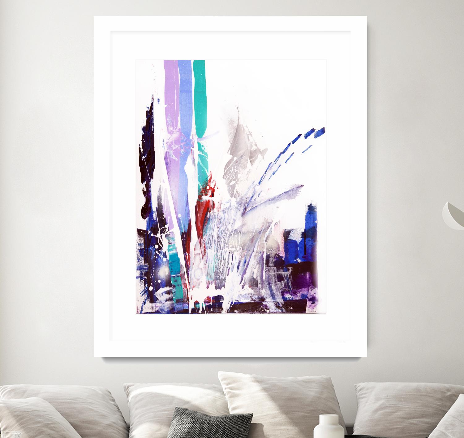 Orca by Joan Marie on GIANT ART - blue abstract