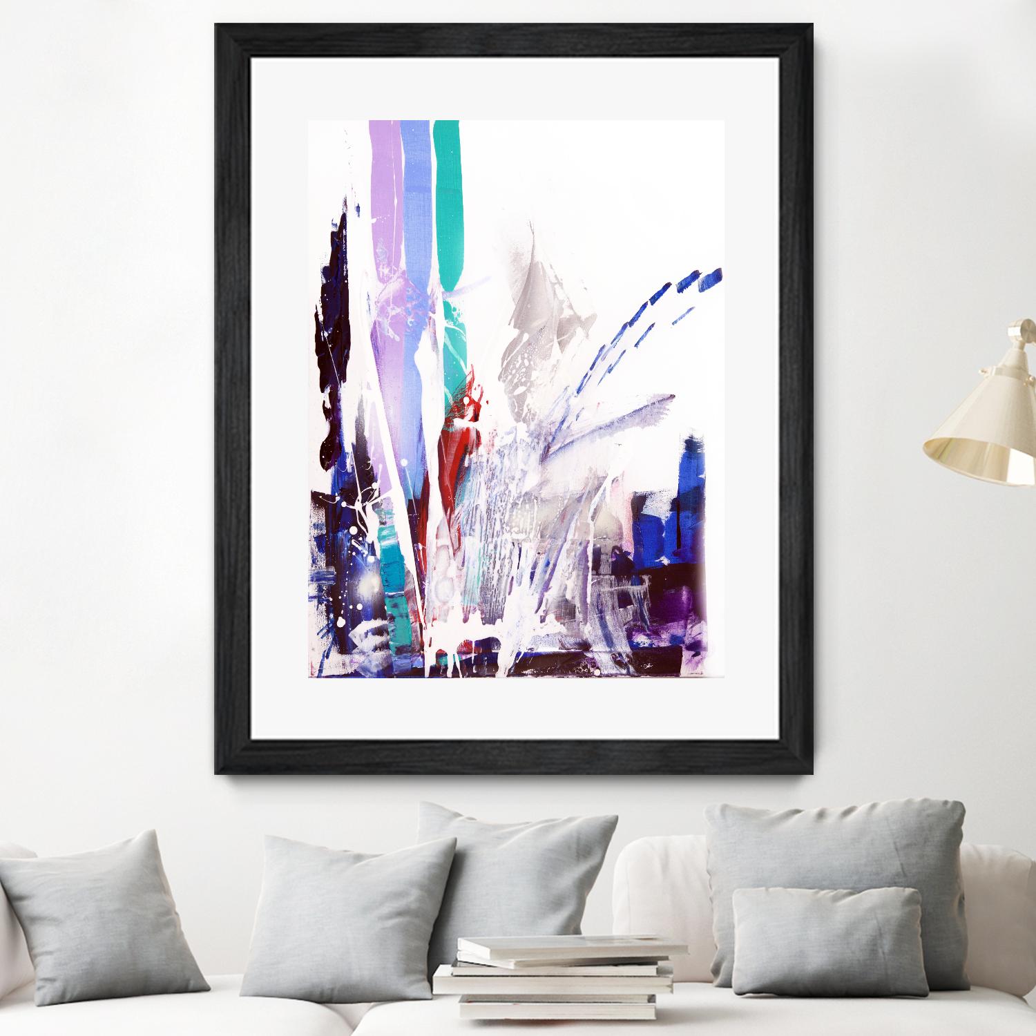 Orca by Joan Marie on GIANT ART - blue abstract