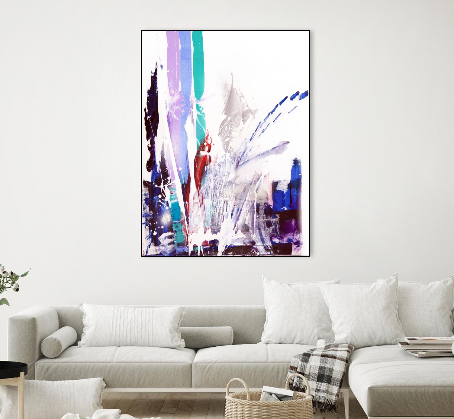 Orca by Joan Marie on GIANT ART - blue abstract