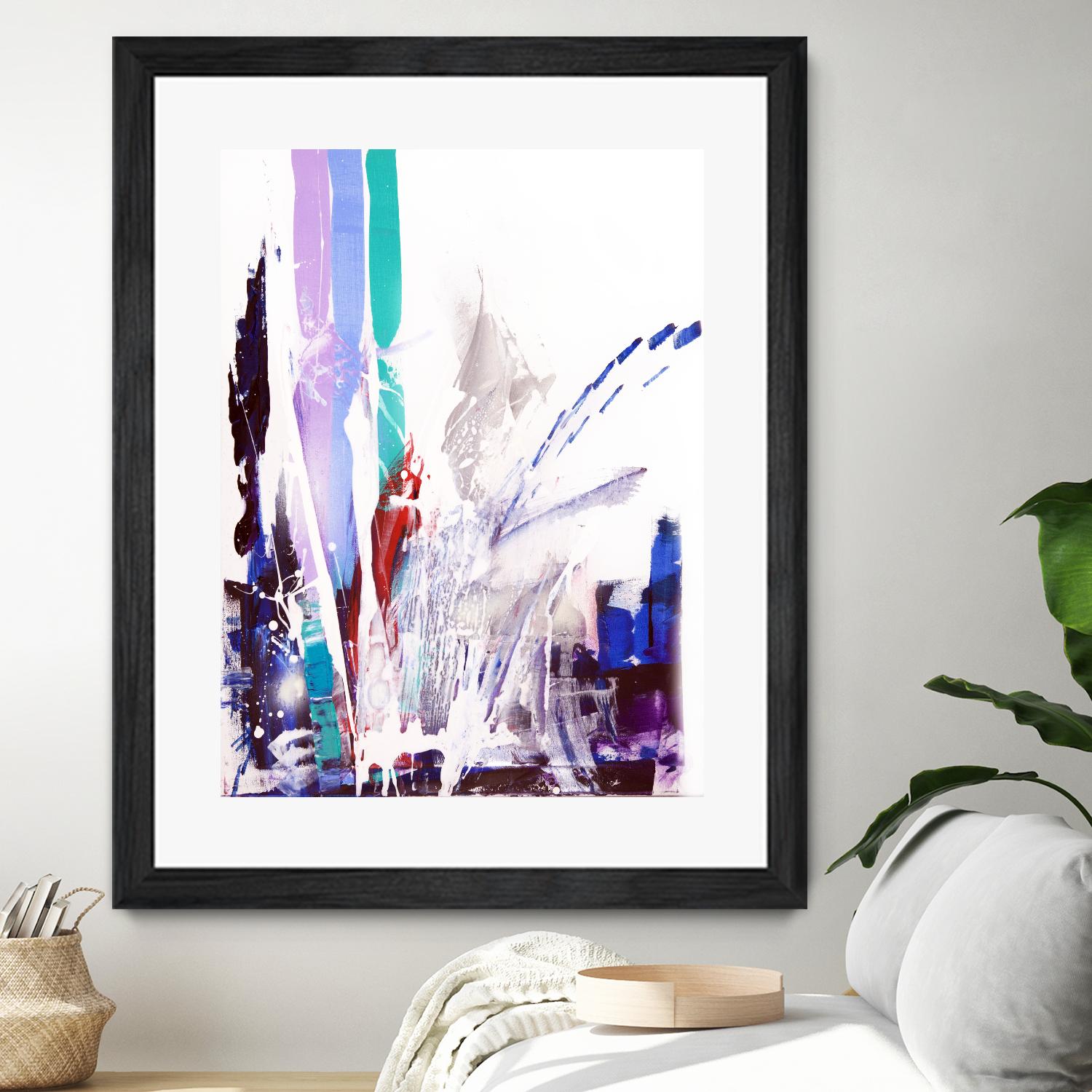 Orca by Joan Marie on GIANT ART - blue abstract