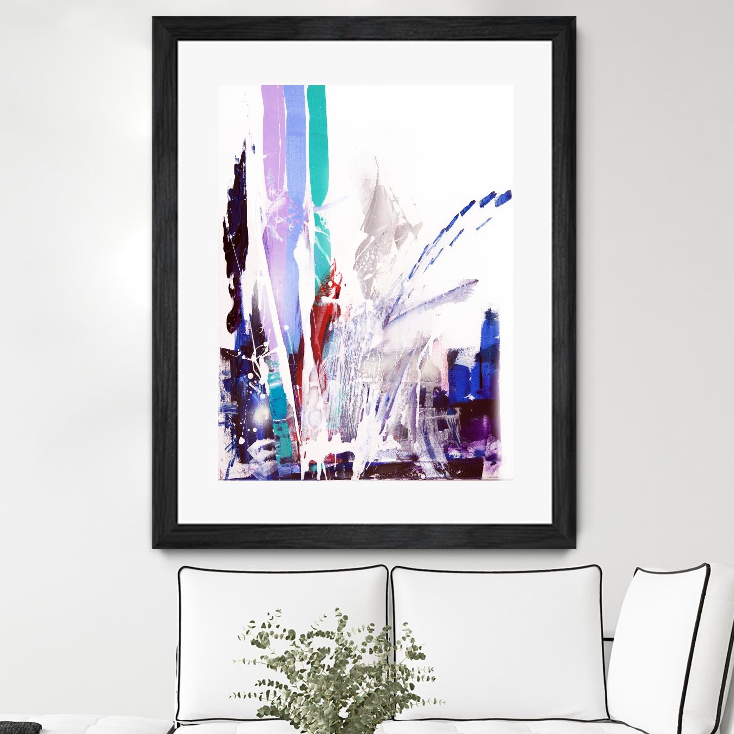 Orca by Joan Marie on GIANT ART - blue abstract