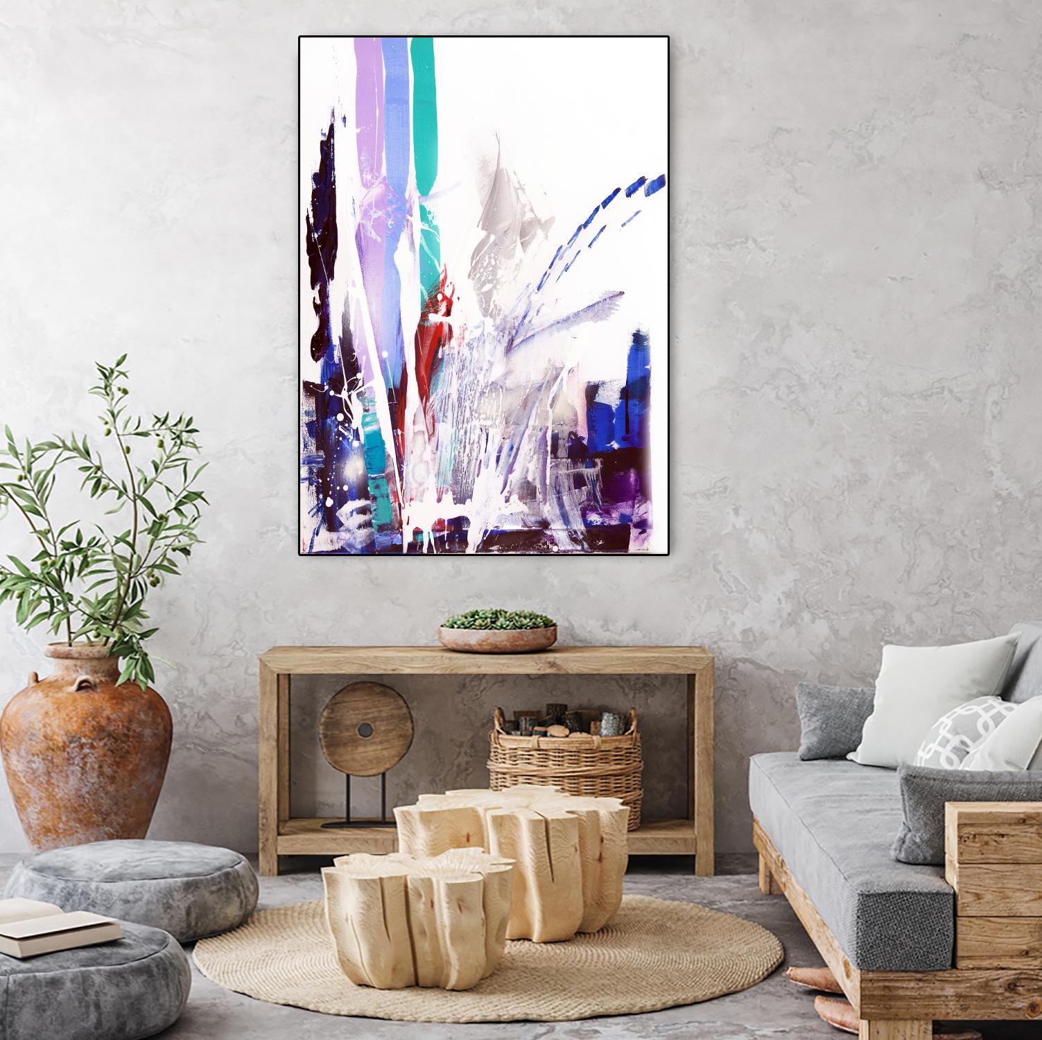 Orca by Joan Marie on GIANT ART - blue abstract