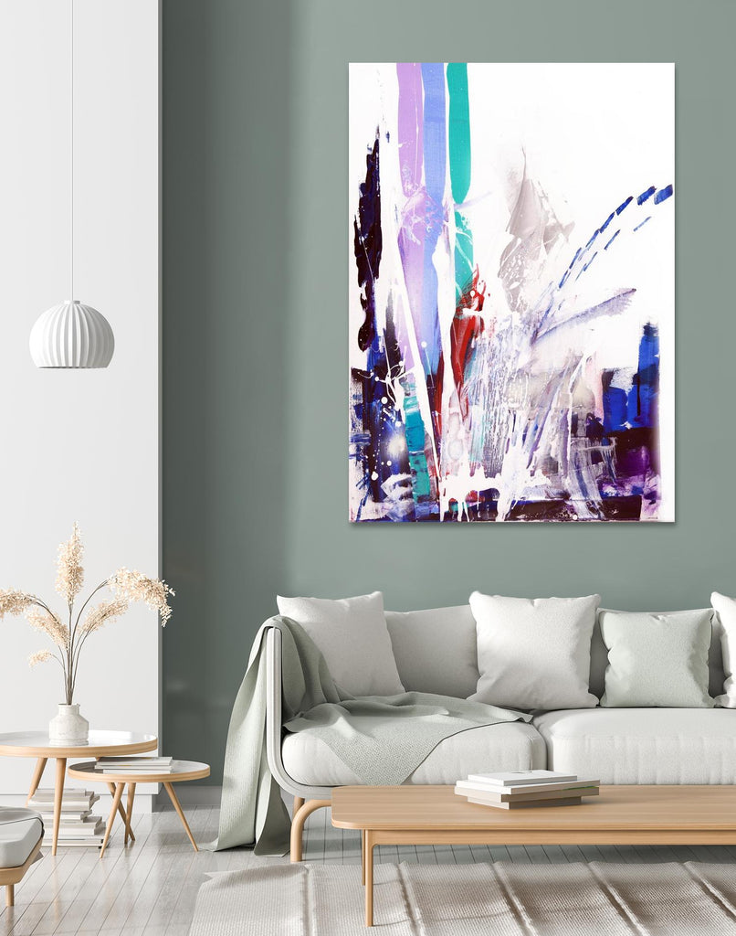 Orca by Joan Marie on GIANT ART - blue abstract