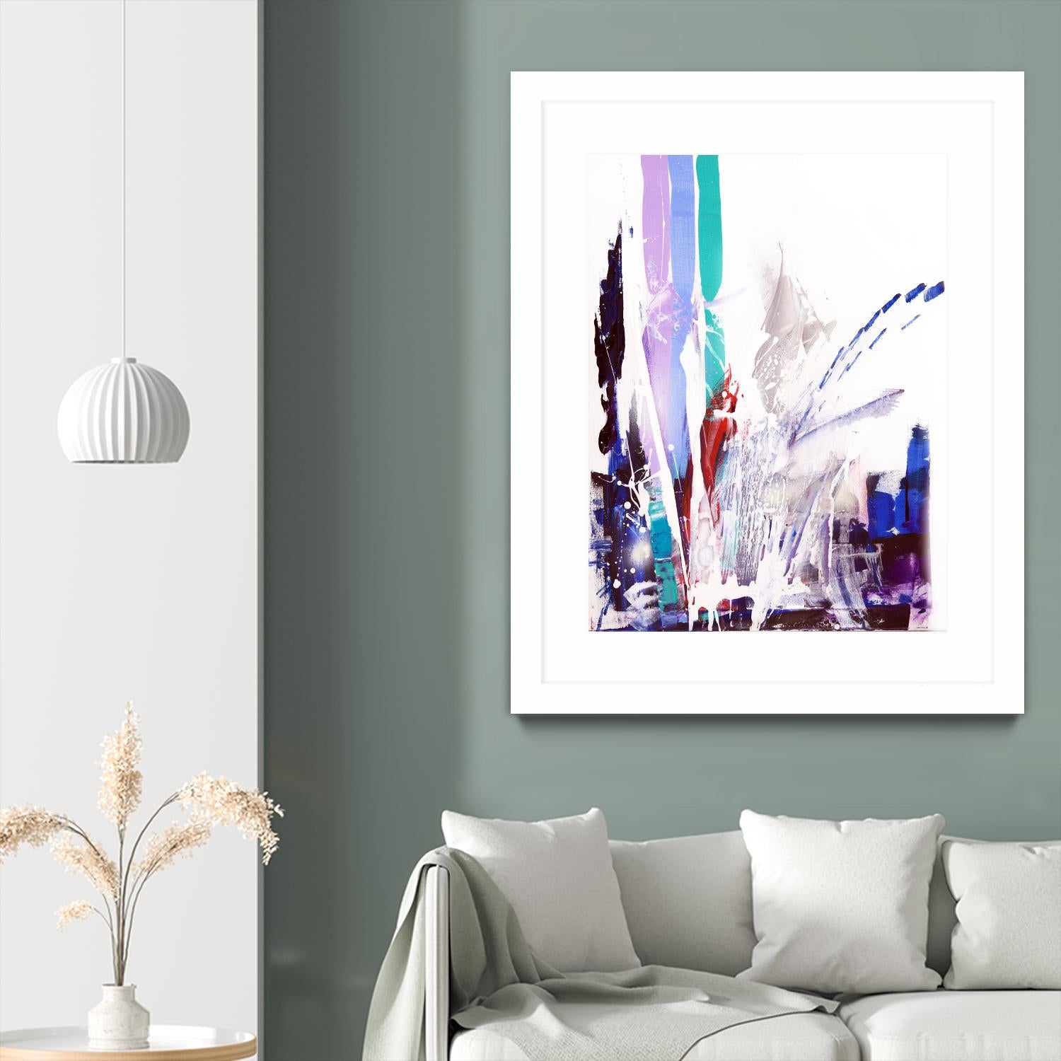 Orca by Joan Marie on GIANT ART - blue abstract