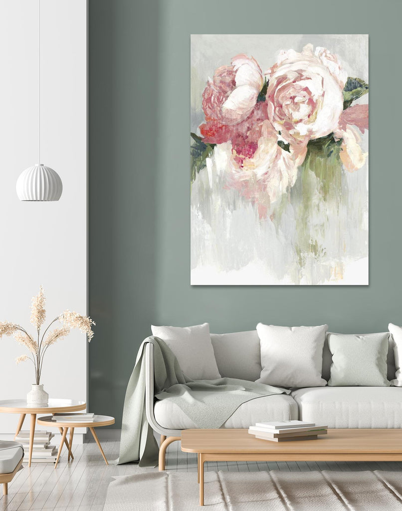 Peonies par Asia Jensen sur GIANT ART - floral rose