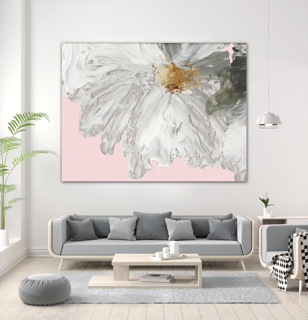White Peony par Asia Jensen sur GIANT ART - floral blanc