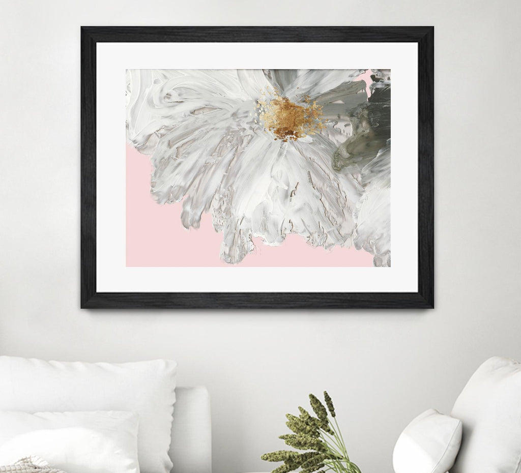 White Peony par Asia Jensen sur GIANT ART - floral blanc