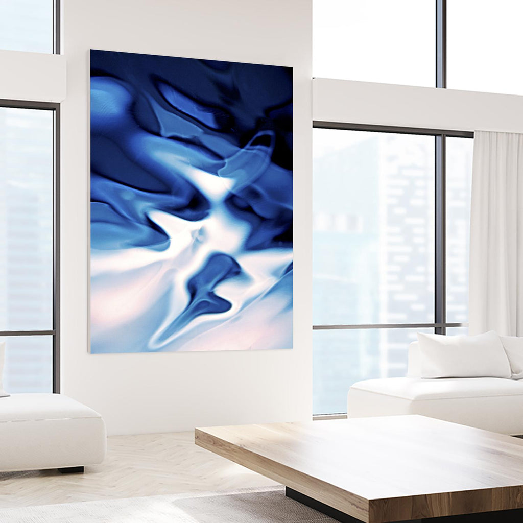 Blue Day by Joe Gemignani on GIANT ART - white abstract