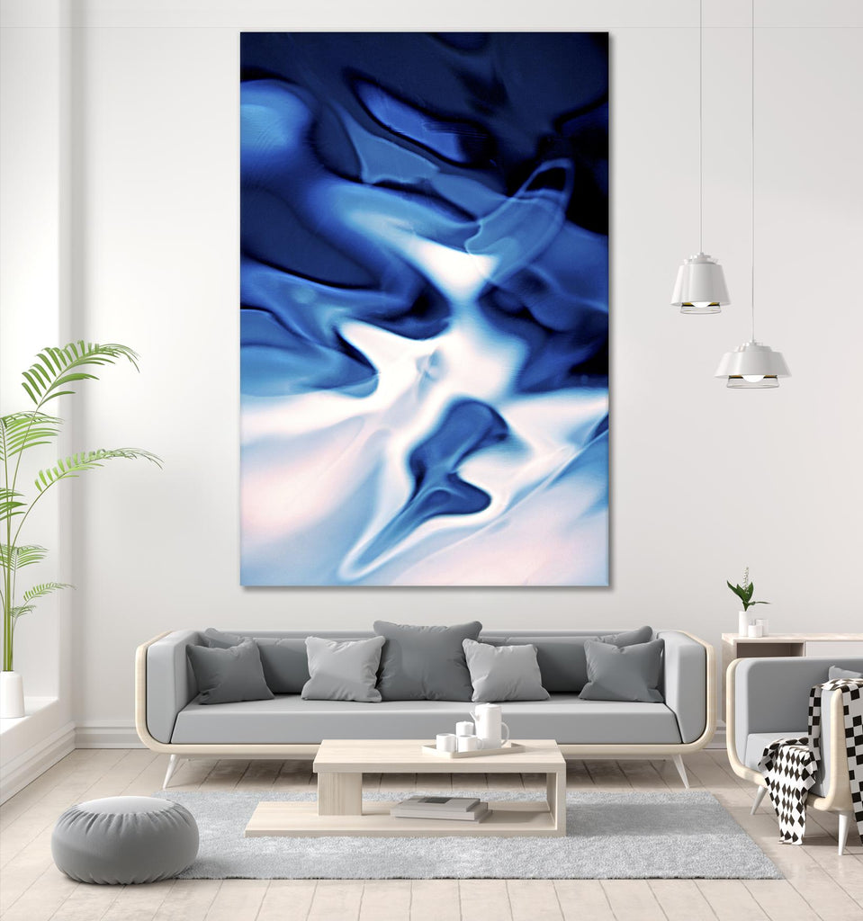 Blue Day by Joe Gemignani on GIANT ART - white abstract