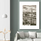 Rooftops and Eiffel by Jody Stuart on GIANT ART - white city scene