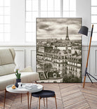 Rooftops and Eiffel by Jody Stuart on GIANT ART - white city scene