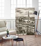 Rooftops and Eiffel by Jody Stuart on GIANT ART - white city scene