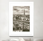 Rooftops and Eiffel by Jody Stuart on GIANT ART - white city scene