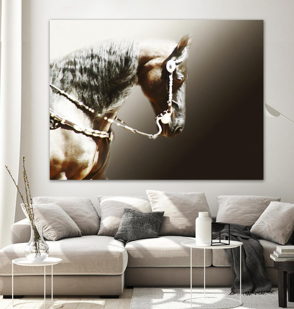 Black and Silver by Kari Brooks on GIANT ART - brown animals
