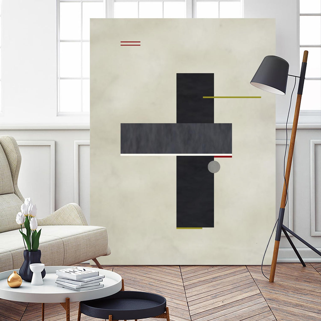 Rectangle Love by Kevin Calaguiro on GIANT ART - black abstract