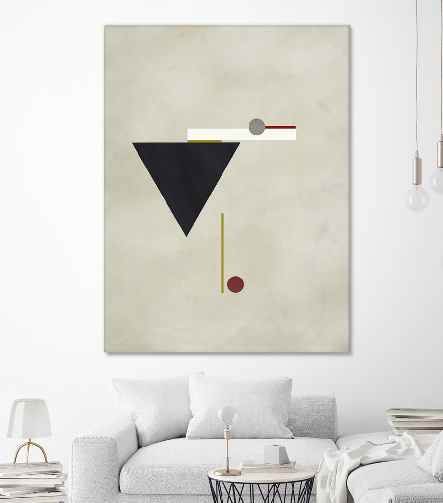Triangle Love by Kevin Calaguiro on GIANT ART - black abstract