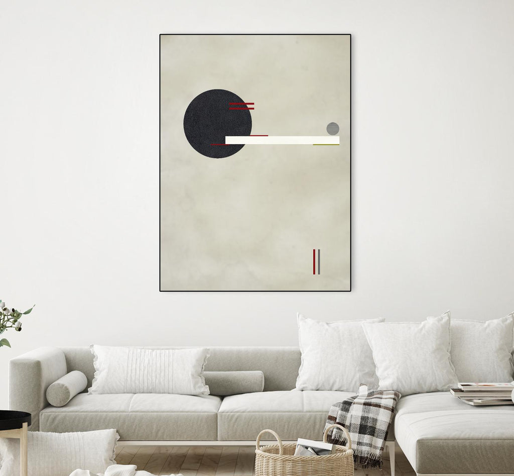 Circle Love de Kevin Calaguiro sur GIANT ART - abstrait noir