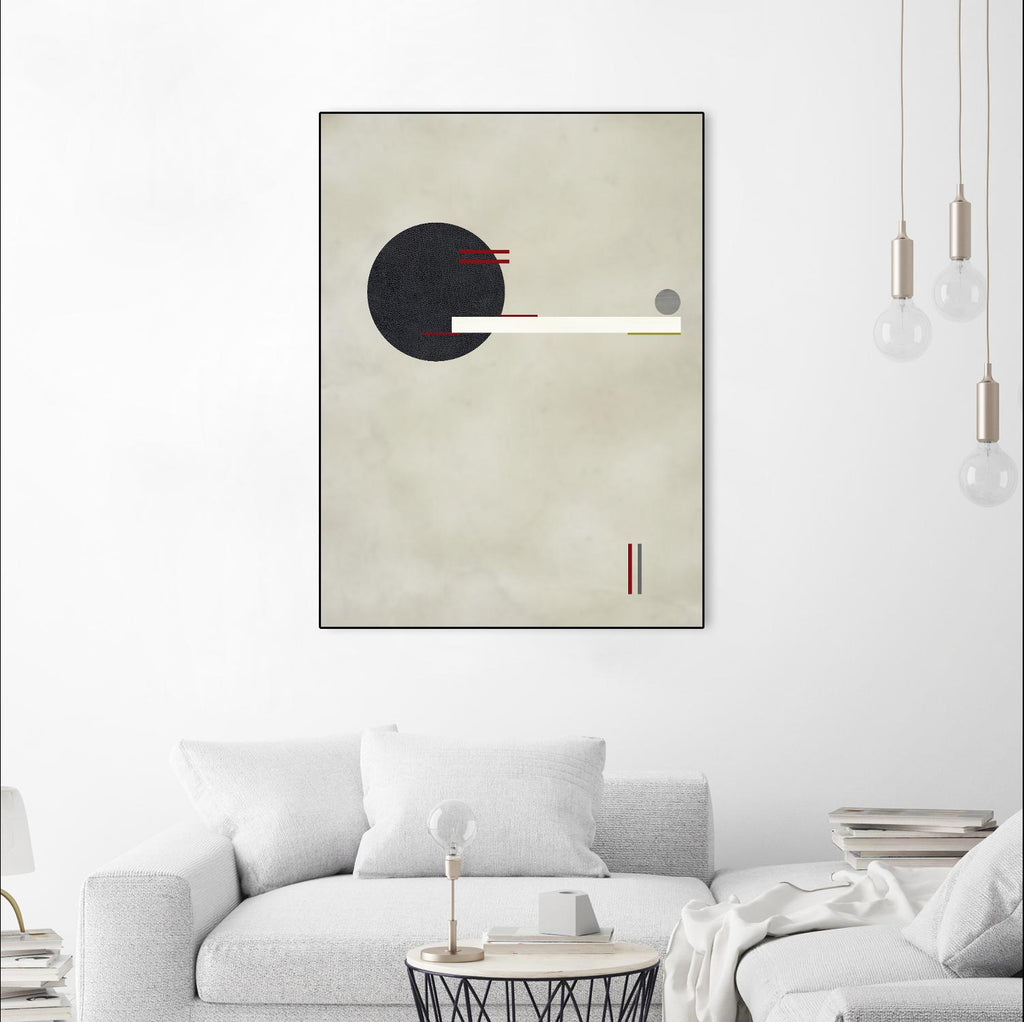 Circle Love de Kevin Calaguiro sur GIANT ART - abstrait noir