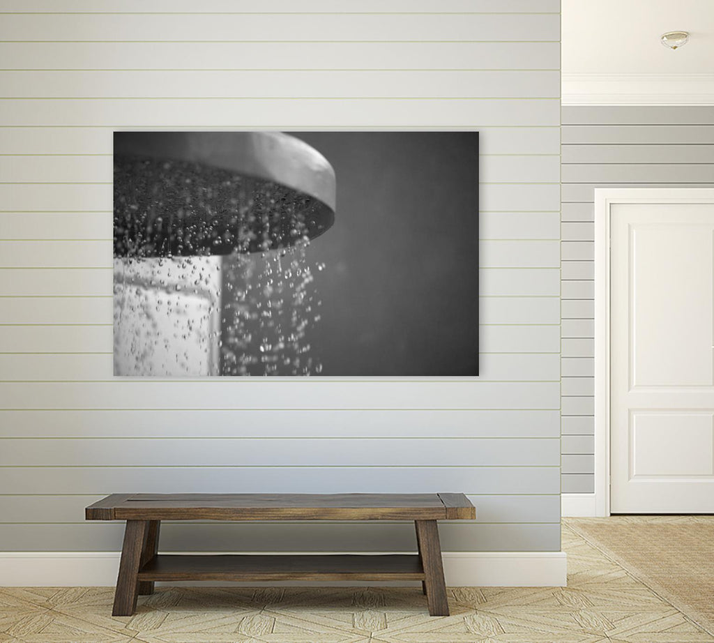 Spa Shower II by Keith Levit on GIANT ART - grey bathroom