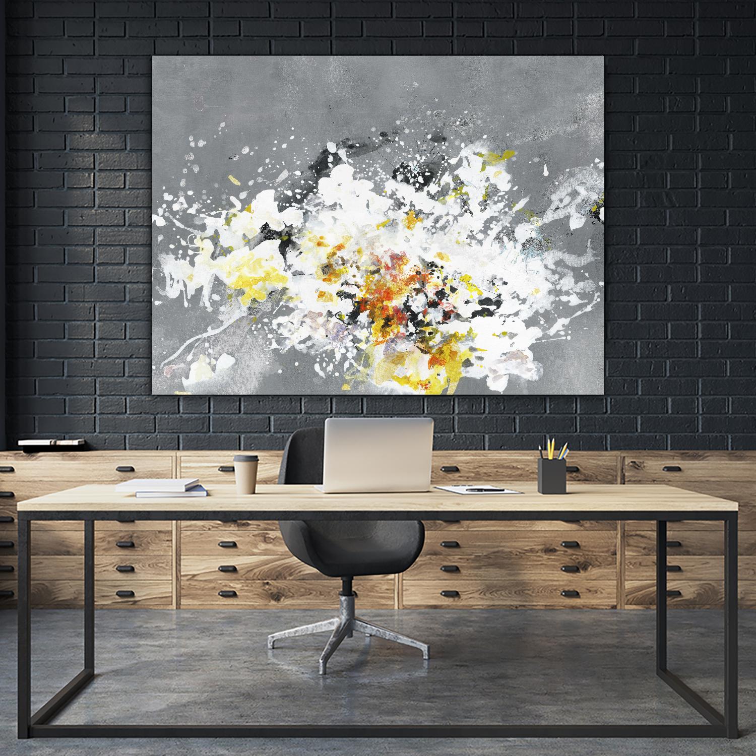 Composition II by Kathryn Neale on GIANT ART - yellow abstract