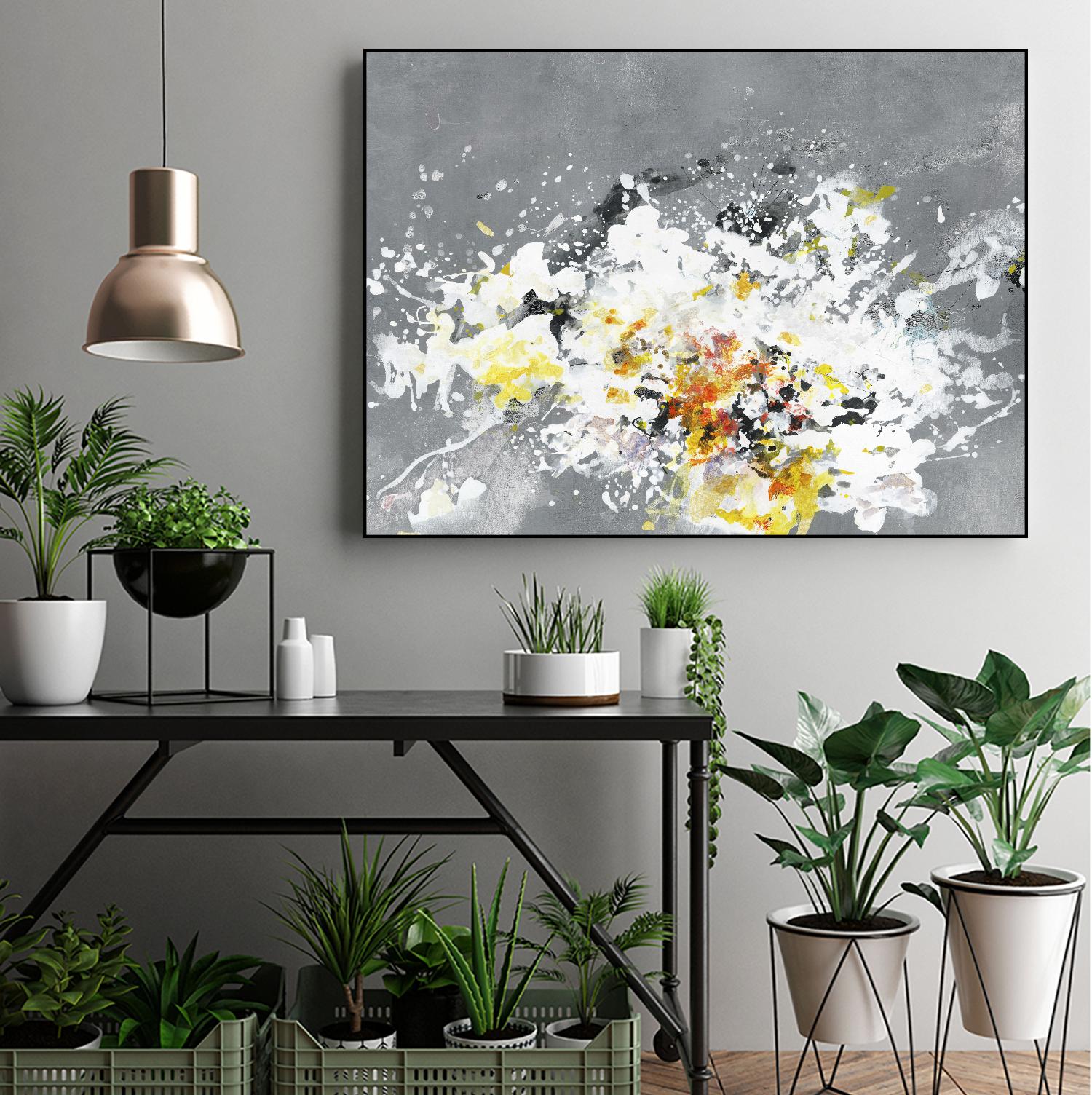 Composition II by Kathryn Neale on GIANT ART - yellow abstract