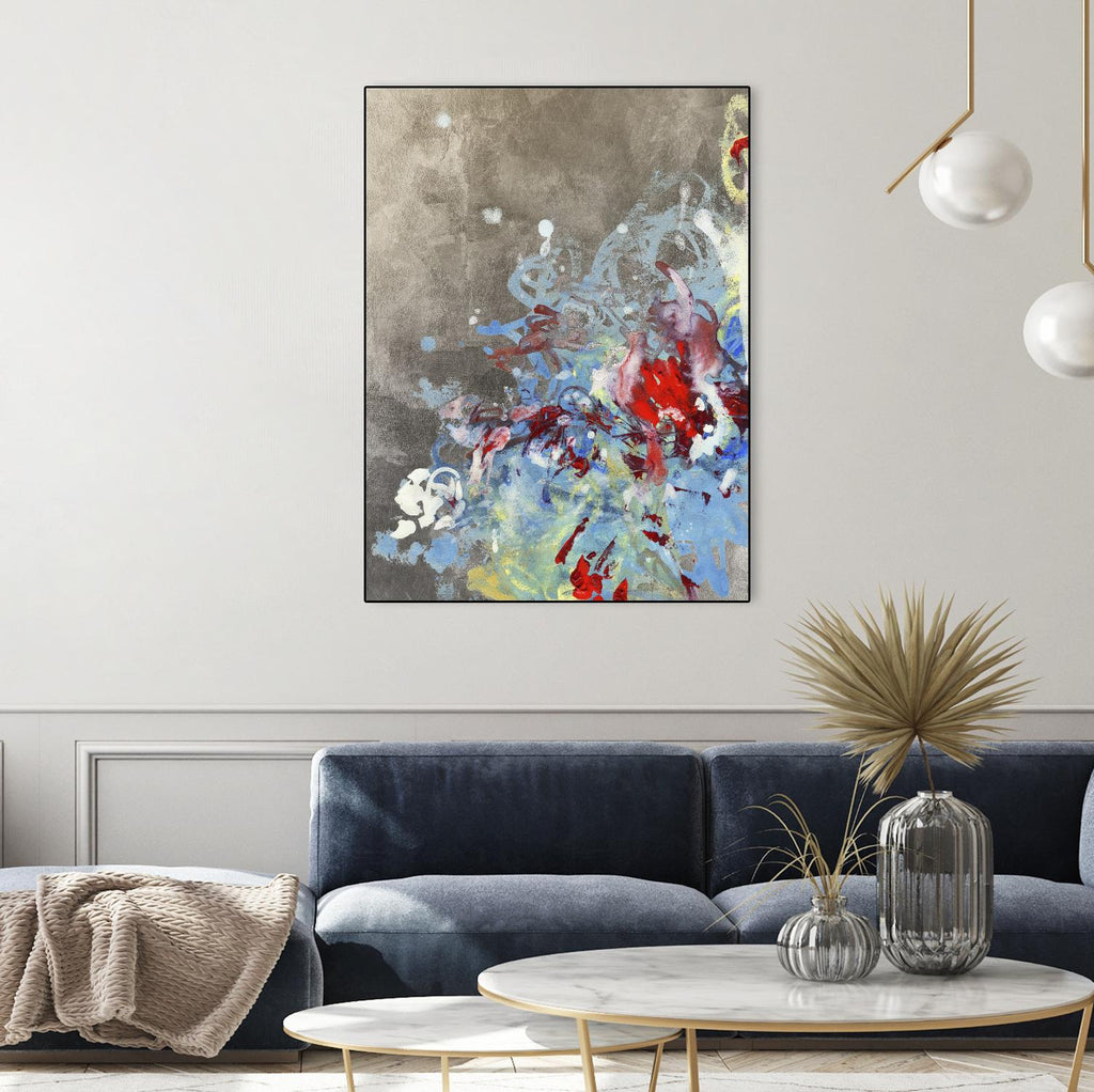 Luster III by Kathryn Neale on GIANT ART - blue abstract