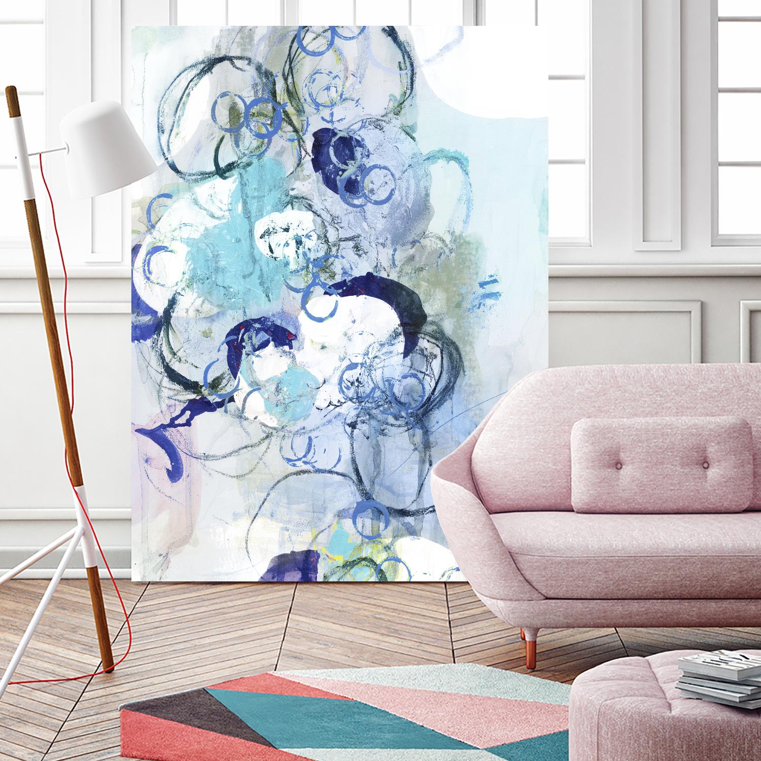 Aqua I by Kathryn Neale on GIANT ART - blue abstract