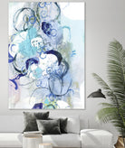 Aqua I by Kathryn Neale on GIANT ART - blue abstract