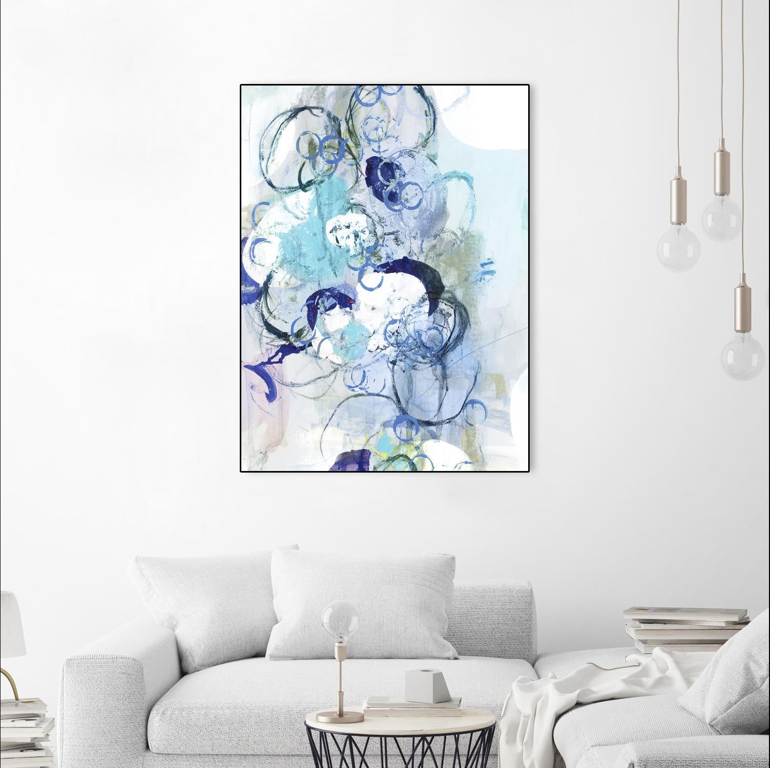 Aqua I by Kathryn Neale on GIANT ART - blue abstract
