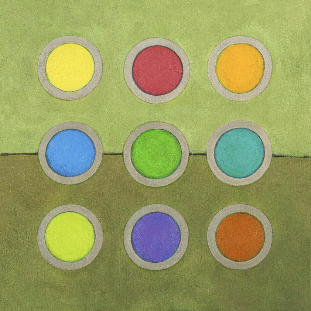 Circle Grid I de Darlene Kulig sur GIANT ART - gris abstrait