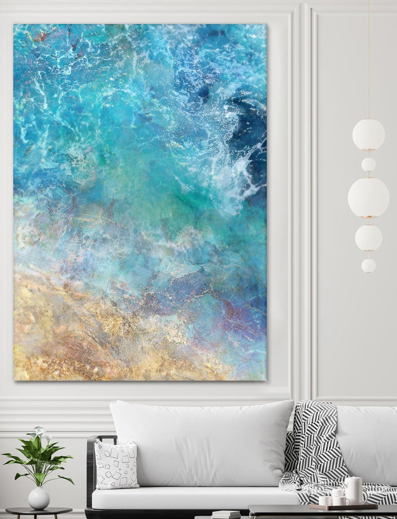 Oceanic Gold I by Ken Roko on GIANT ART - abstract