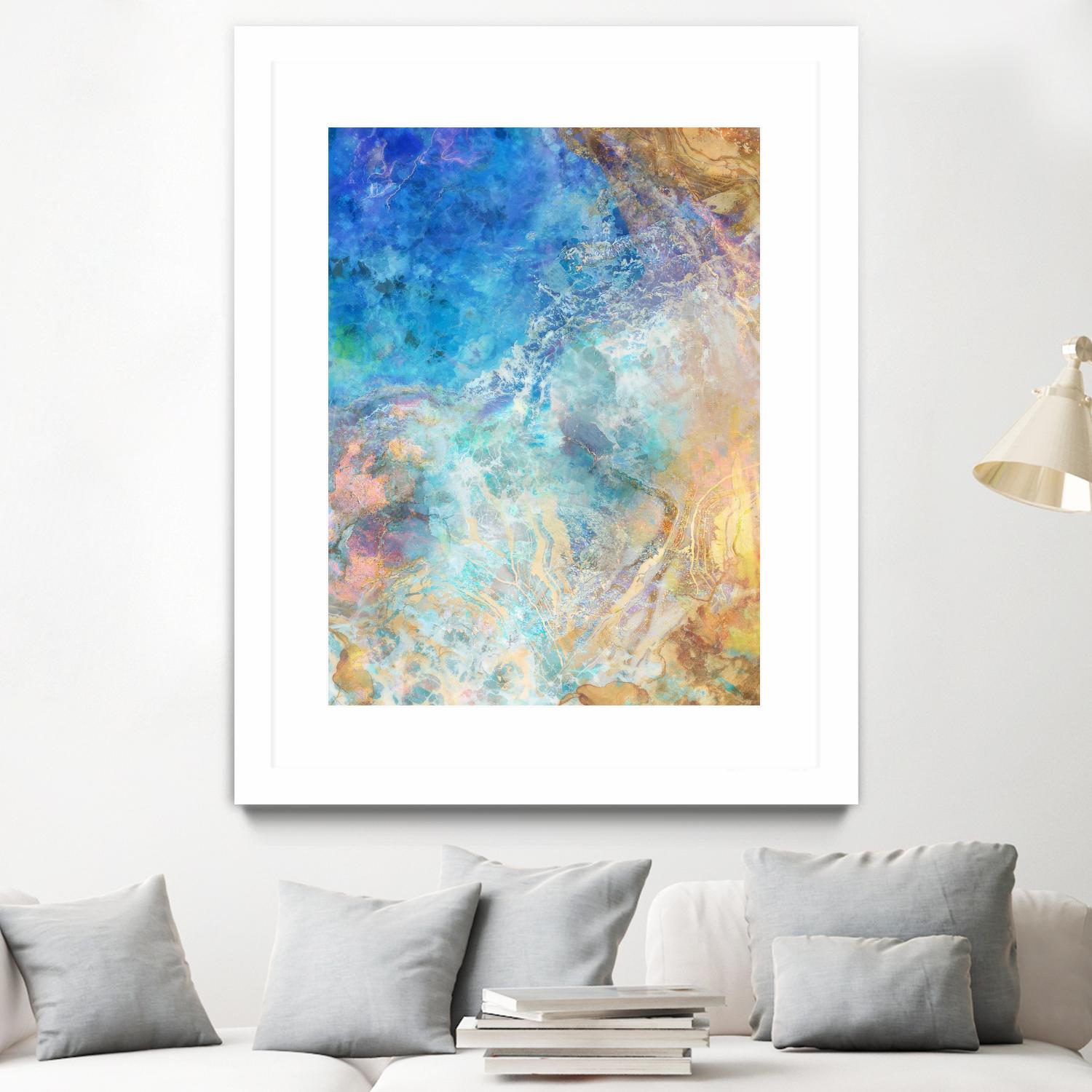 Oceanic Gold II by Ken Roko on GIANT ART - abstract