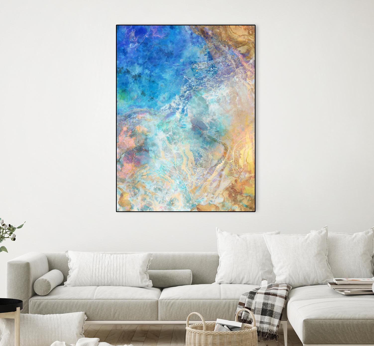 Oceanic Gold II by Ken Roko on GIANT ART - abstract