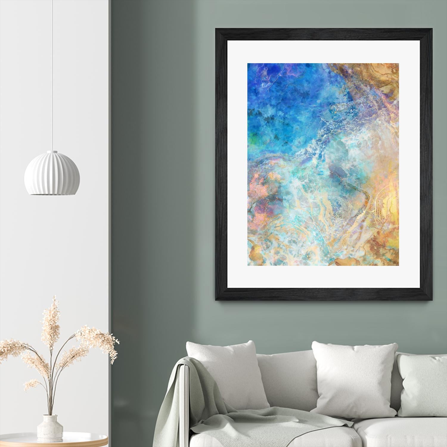 Oceanic Gold II by Ken Roko on GIANT ART - abstract