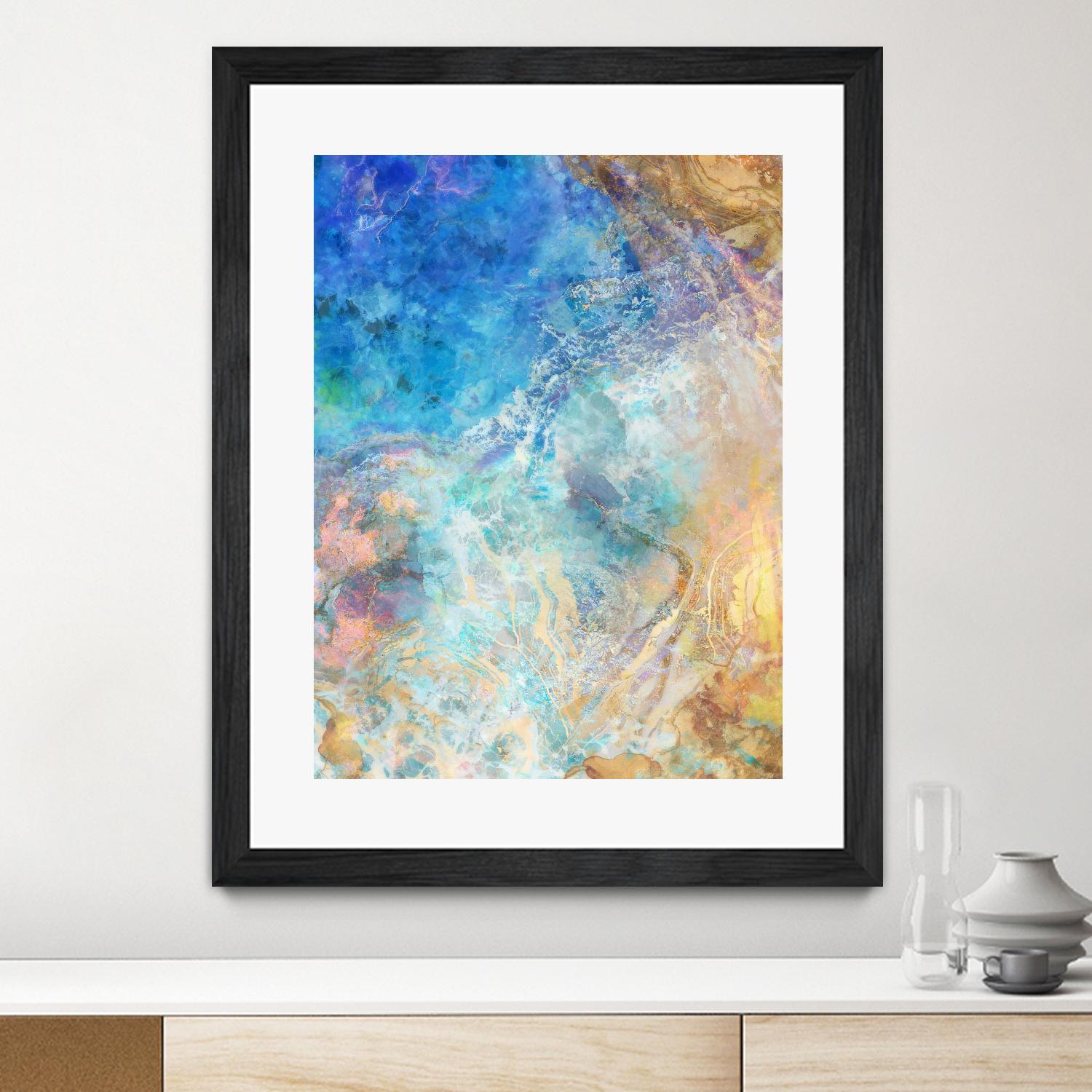 Oceanic Gold II by Ken Roko on GIANT ART - abstract