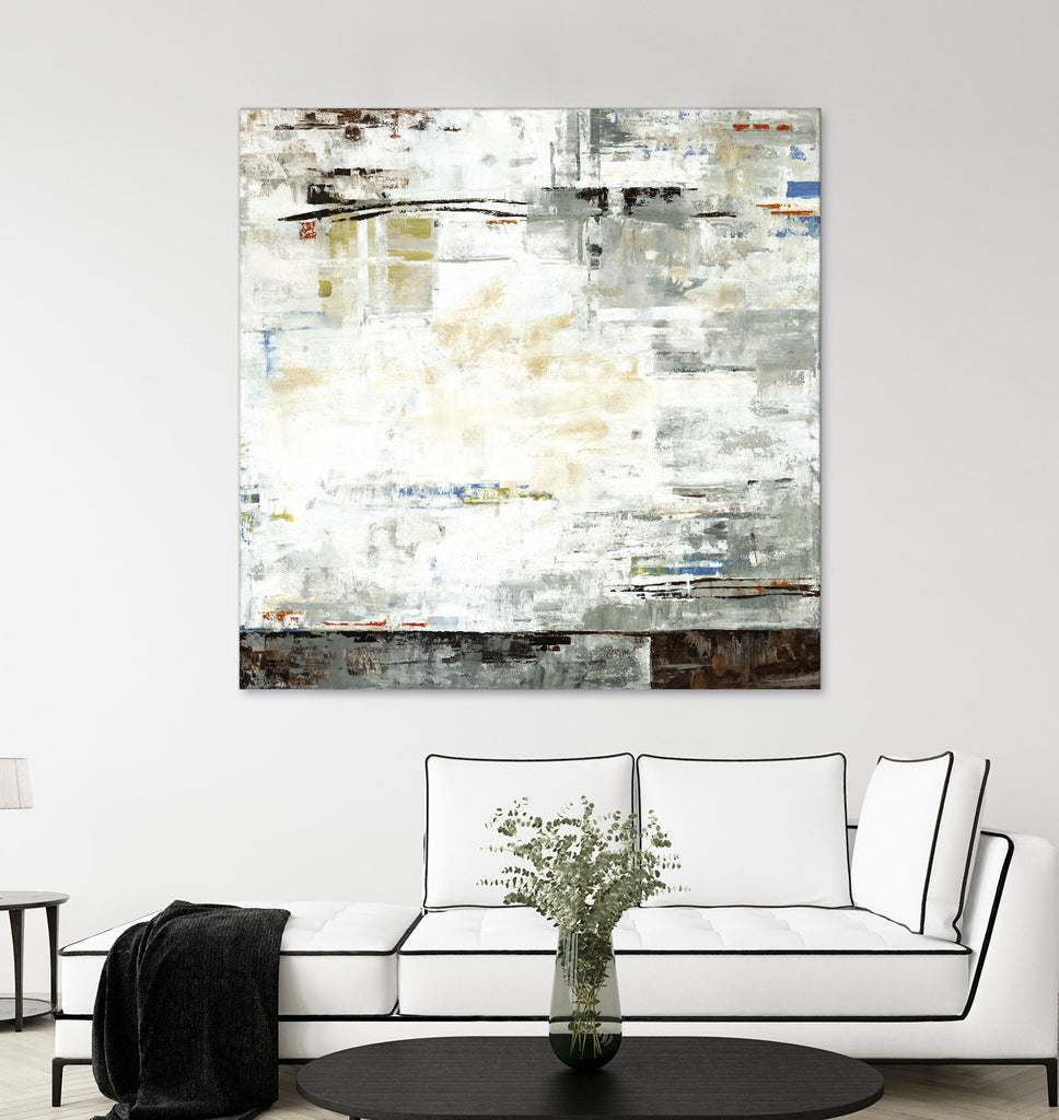 Grey Zone I by Valeria Mravyan on GIANT ART - white abstract