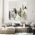 Golden Cityscape by Valeria Mravyan on GIANT ART - gold city scene