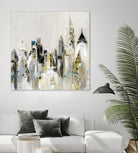 Golden Cityscape by Valeria Mravyan on GIANT ART - gold city scene