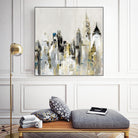 Golden Cityscape by Valeria Mravyan on GIANT ART - gold city scene