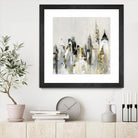 Golden Cityscape by Valeria Mravyan on GIANT ART - gold city scene