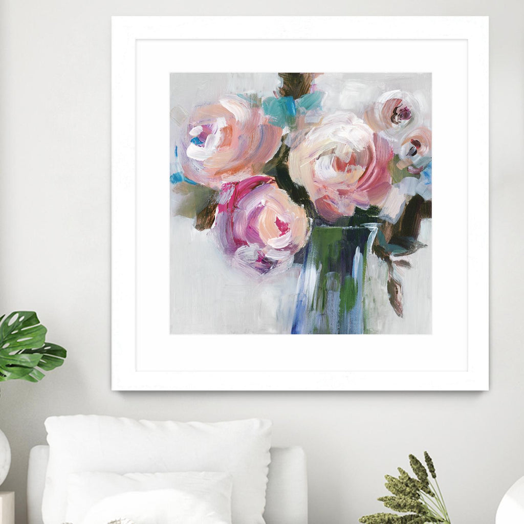 Bouquet II par Valeria Mravyan sur GIANT ART - floral rose
