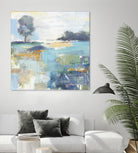 Rocky Fields by Valeria Mravyan on GIANT ART - blue abstract