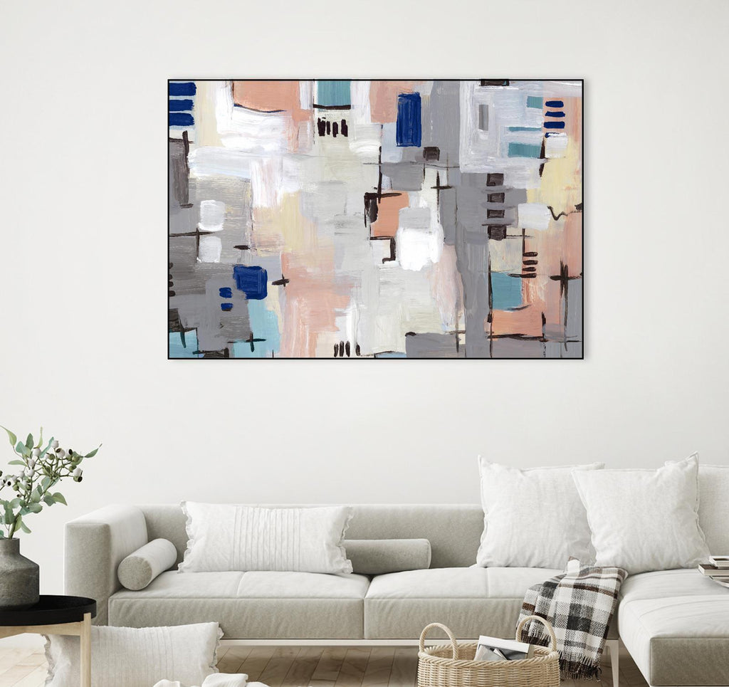 Intertwining Grid I by Lera on GIANT ART - abstract